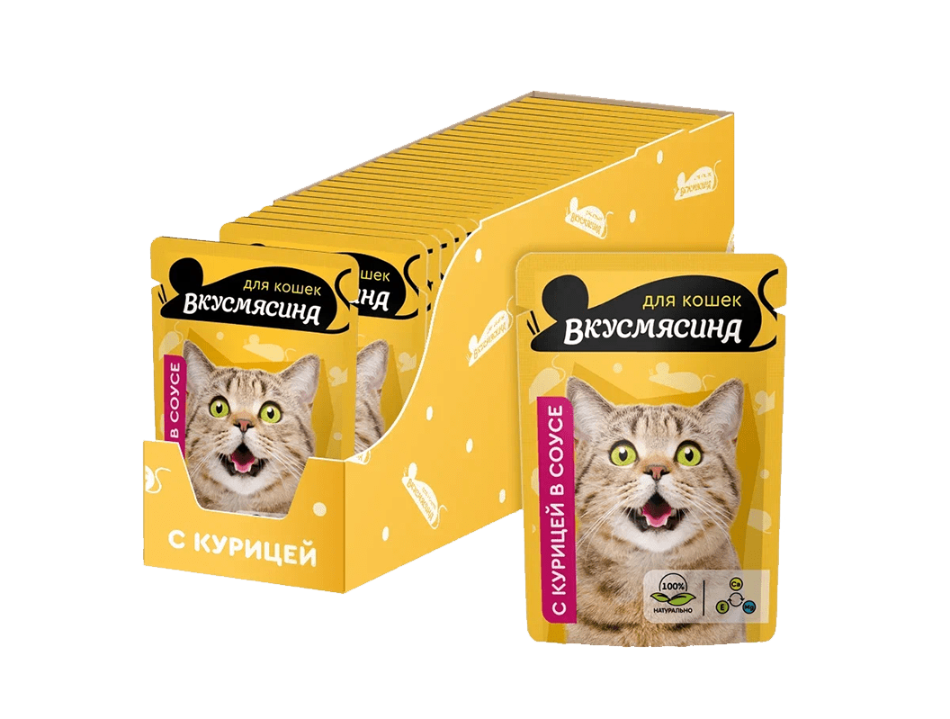 Кусочки с курицей в соусе 85 г
